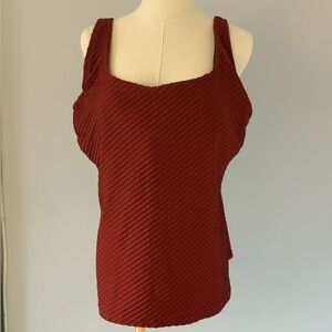 Lands End Rust Textured Swim Set – Size 18